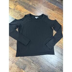 Daisy Fuentes Poly Blend Cold Shoulder Size L NWT Athleisure